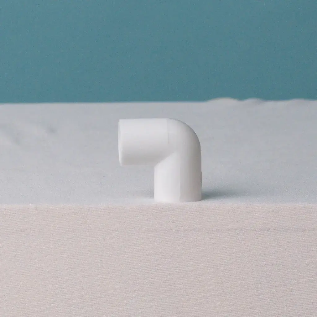 19mm White Elbow A